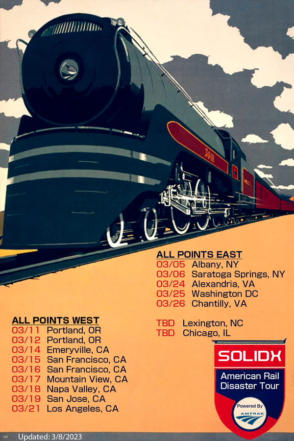 Revised Solid Rail Tour Itinerary
